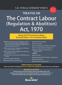 TREATISE ON THE CONTRACT LABOUR (REGULATION AND ABOLITION) ACT, 1970 - Mahavir Law House(MLH)